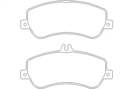 Тормозные колодки дисковые передняя ось TEXTAR 2486701