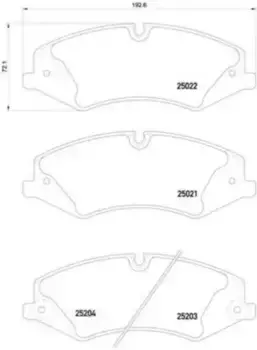 Тормозные колодки дисковые передняя ось TEXTAR 2502201
