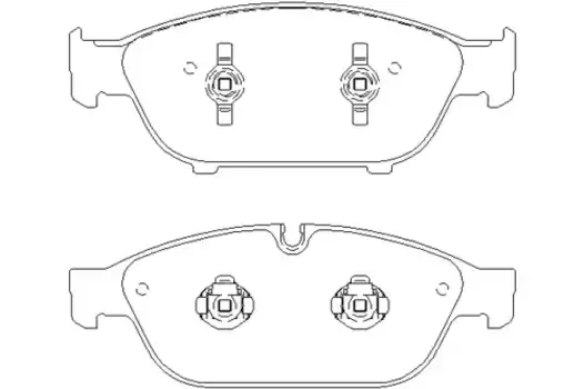 Тормозные колодки дисковые передняя ось TEXTAR 2515802