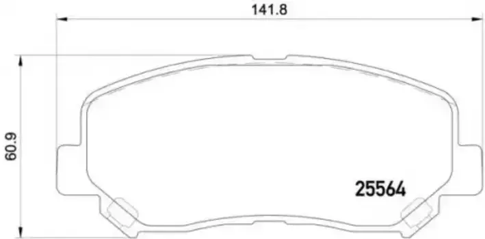 Тормозные колодки дисковые передняя ось TEXTAR 2556401