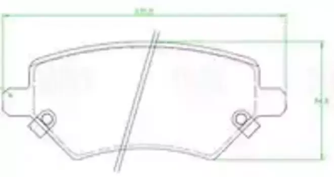 Тормозные колодки дисковые передняя ось TRIALLI PF 2310