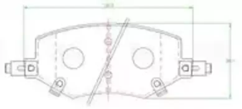 Тормозные колодки дисковые передняя ось TRIALLI PF 2328