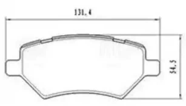 Тормозные колодки дисковые передняя ось TRIALLI PF 2703CR