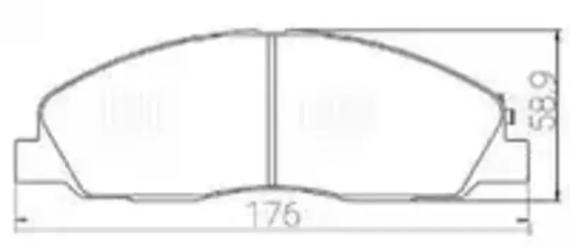Тормозные колодки дисковые передняя ось TRIALLI PF 972CR