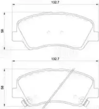 Тормозные колодки дисковые передняя ось TRIALLI PF 2701CR