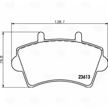 Тормозные колодки дисковые передняя ось TRIALLI PF 0911