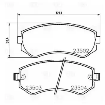 Тормозные колодки дисковые передняя ось TRIALLI PF 4303