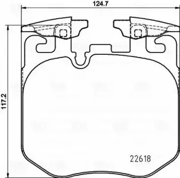 Тормозные колодки дисковые передняя ось TRIALLI PF 4213