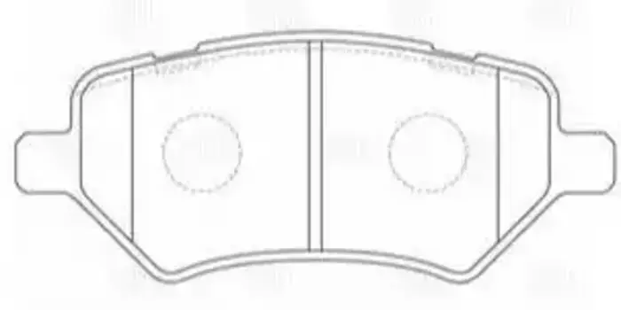 Тормозные колодки дисковые передняя ось TRIALLI PF 2711