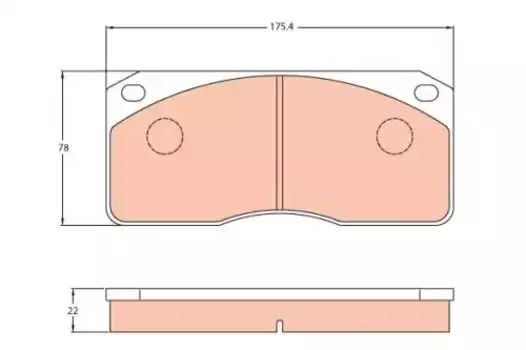 Тормозные колодки дисковые передняя ось TRW GDB5056