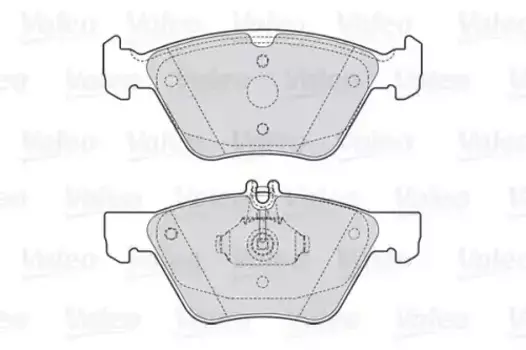 Тормозные колодки дисковые передняя ось VALEO 301636
