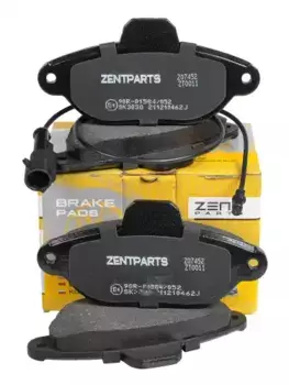 Тормозные колодки дисковые передняя ось ZENTPARTS Z07452