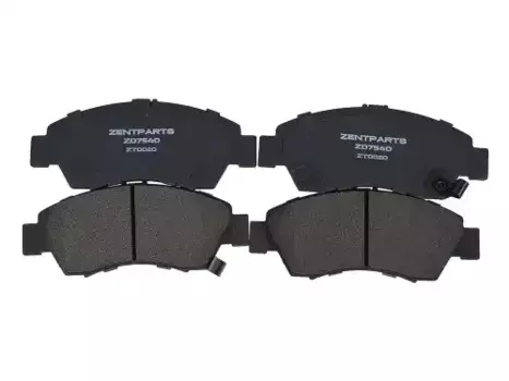Тормозные колодки дисковые передняя ось ZENTPARTS Z07540