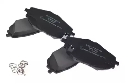 Тормозные колодки дисковые передняя ось ZENTPARTS Z07733