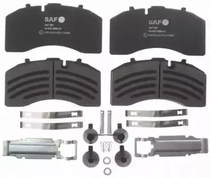 Тормозные колодки дисковые SAF 3 057 0085 01