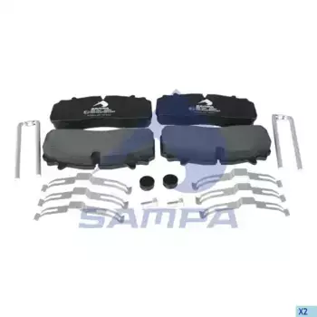Тормозные колодки дисковые SAMPA 096.1821-01