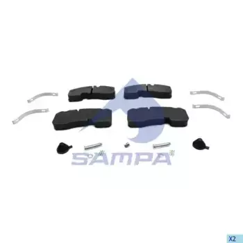 Тормозные колодки дисковые SAMPA 096.616-01