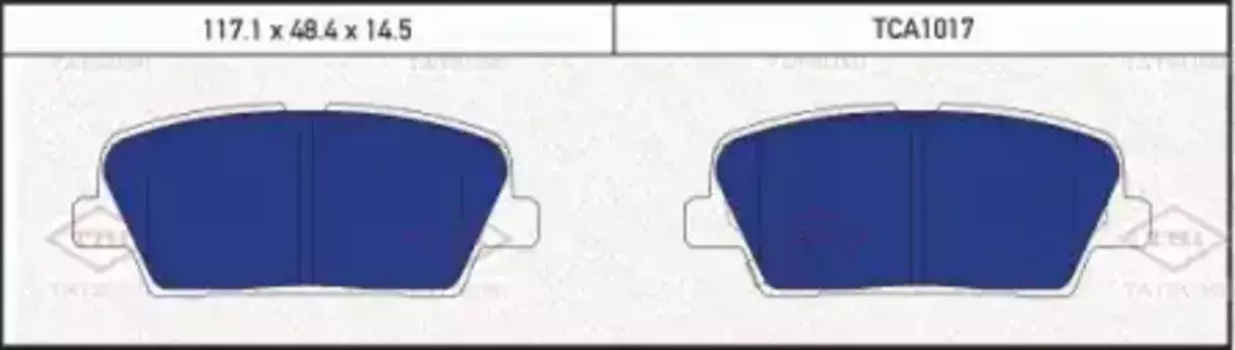 Тормозные колодки дисковые TATSUMI TCA1017