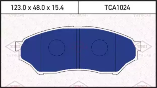 Тормозные колодки дисковые TATSUMI TCA1024