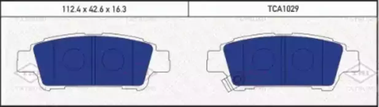 Тормозные колодки дисковые TATSUMI TCA1029