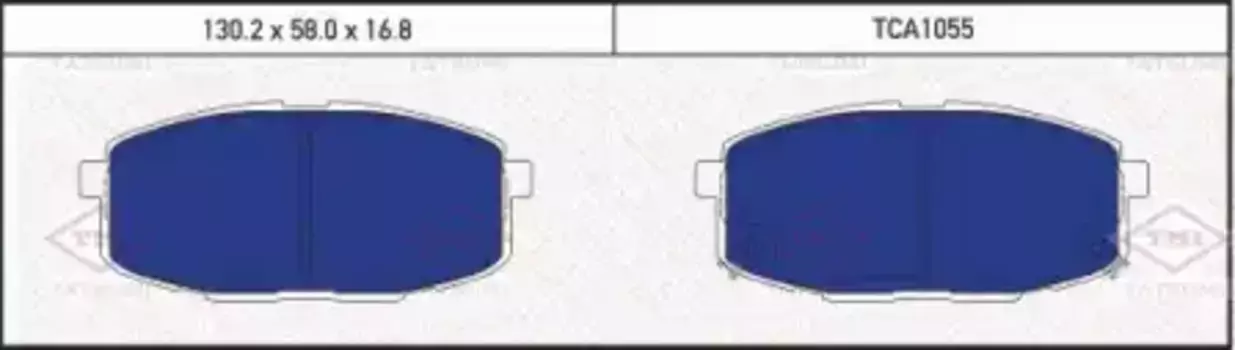 Тормозные колодки дисковые TATSUMI TCA1055