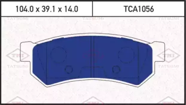 Тормозные колодки дисковые TATSUMI TCA1056