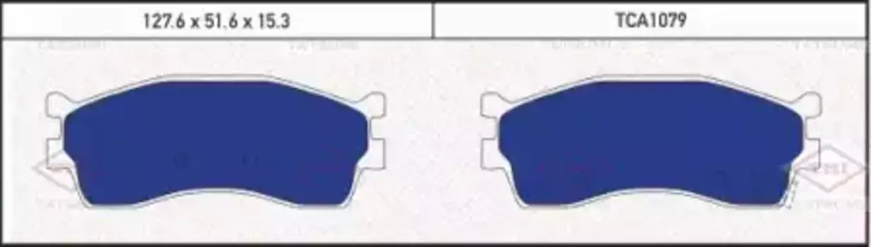 Тормозные колодки дисковые TATSUMI TCA1079