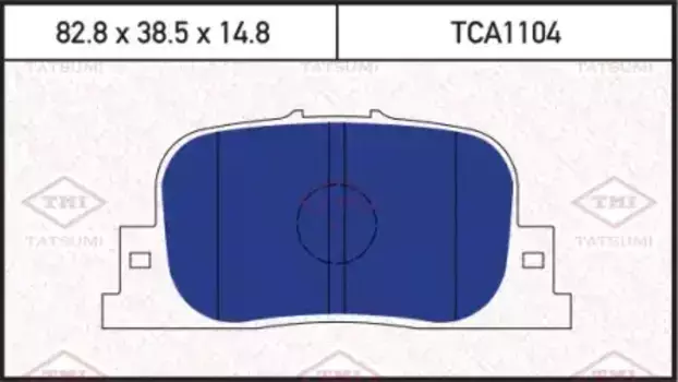 Тормозные колодки дисковые TATSUMI TCA1104