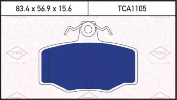 Тормозные колодки дисковые TATSUMI TCA1105