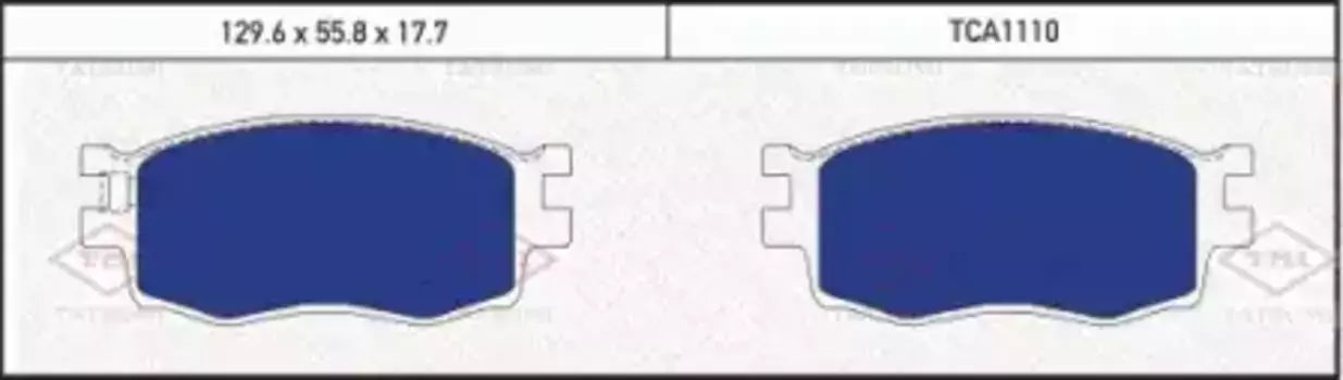Тормозные колодки дисковые TATSUMI TCA1110