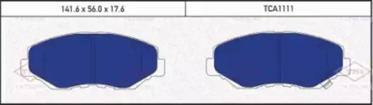 Тормозные колодки дисковые TATSUMI TCA1111