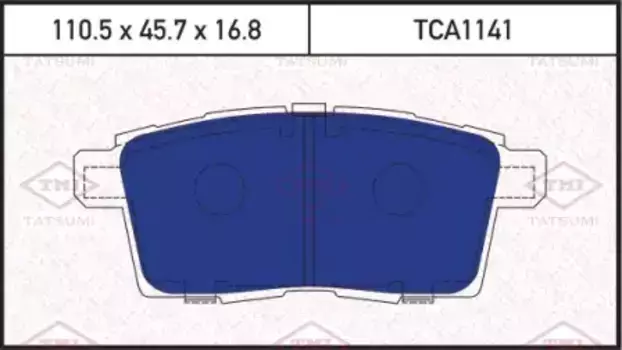 Тормозные колодки дисковые TATSUMI TCA1141