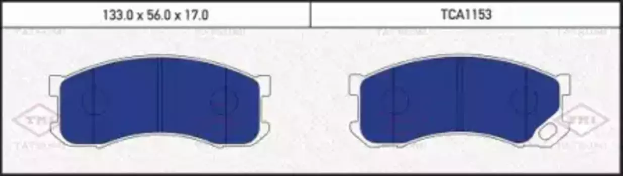 Тормозные колодки дисковые TATSUMI TCA1153