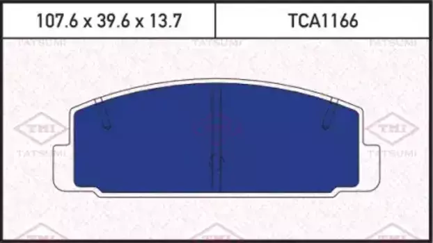 Тормозные колодки дисковые TATSUMI TCA1166