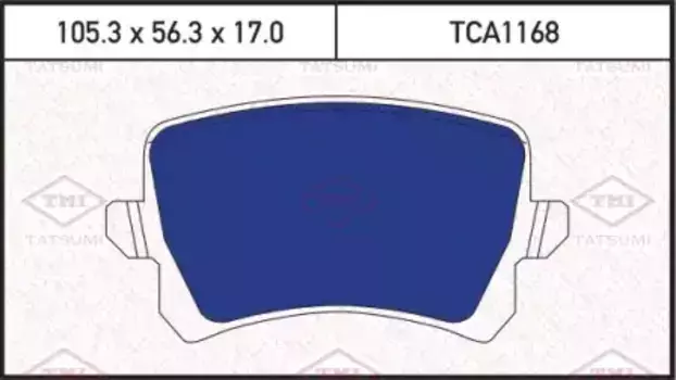 Тормозные колодки дисковые TATSUMI TCA1168