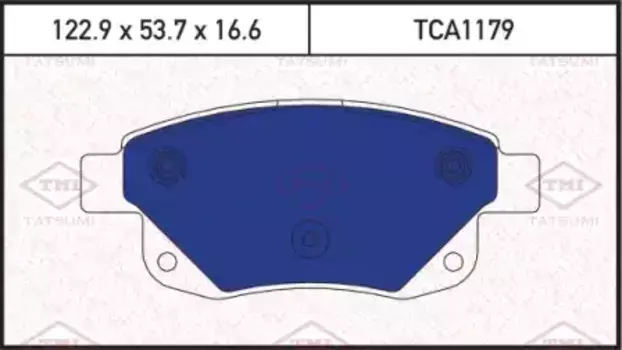 Тормозные колодки дисковые TATSUMI TCA1179