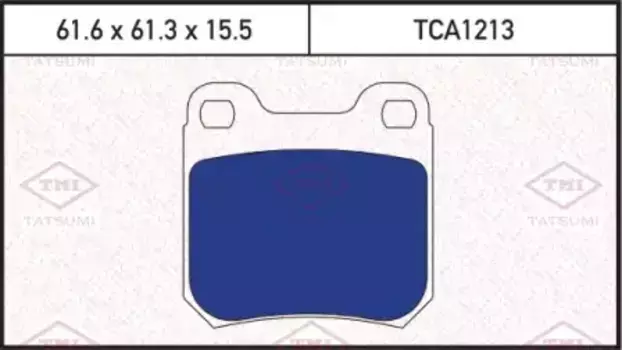Тормозные колодки дисковые TATSUMI TCA1213