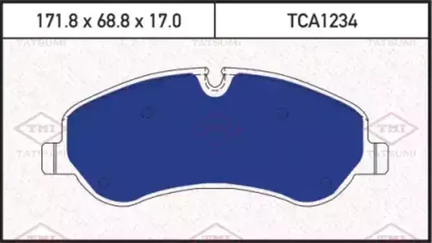 Тормозные колодки дисковые TATSUMI TCA1234