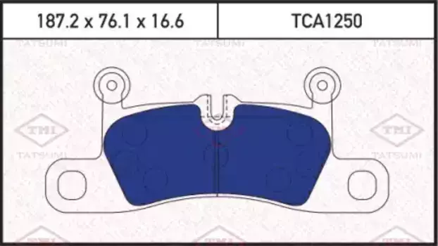 Тормозные колодки дисковые TATSUMI TCA1250