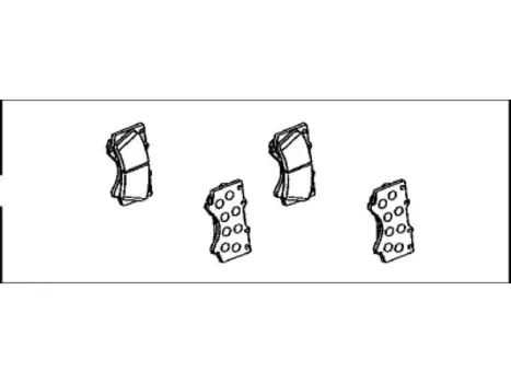 Тормозные колодки дисковые TOYOTA / LEXUS 04465-60281