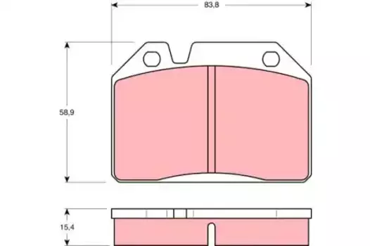 Тормозные колодки дисковые TRW GDB119