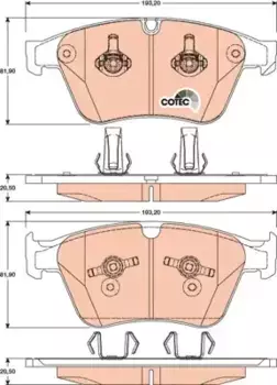 Тормозные колодки дисковые TRW GDB1794