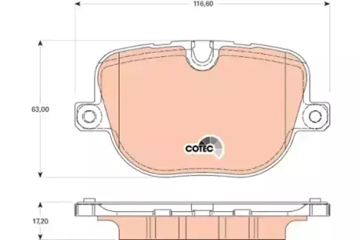 Тормозные колодки дисковые TRW GDB1824