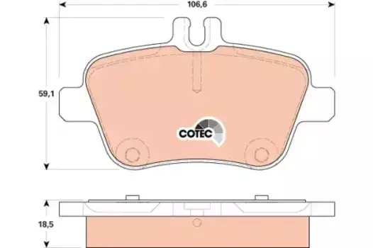 Тормозные колодки дисковые TRW GDB1920