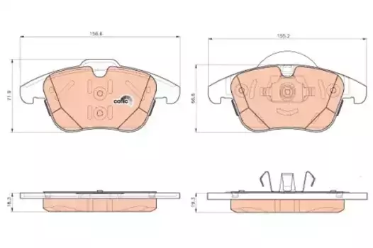 Тормозные колодки дисковые TRW GDB1925