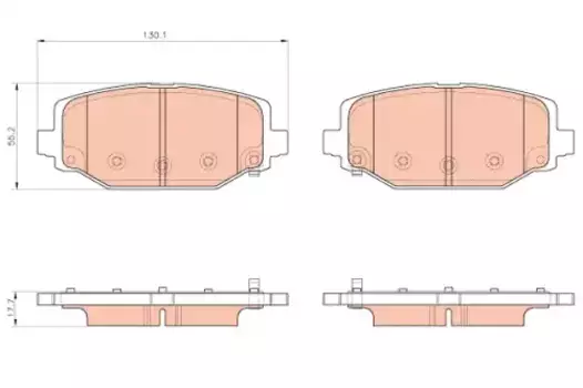 Тормозные колодки дисковые TRW GDB1936