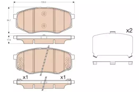 Тормозные колодки дисковые TRW GDB3553