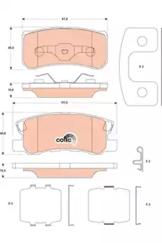 Тормозные колодки дисковые TRW GDB4600