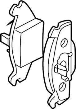 Тормозные колодки дисковые VAG 1J0698151J