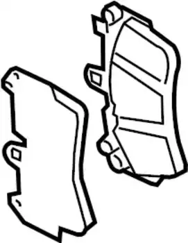 Тормозные колодки дисковые VAG 7L0 698 151 N